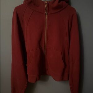 Lululemon Scuba Oversized Full-Zip Hoodie - Berry - Size XL